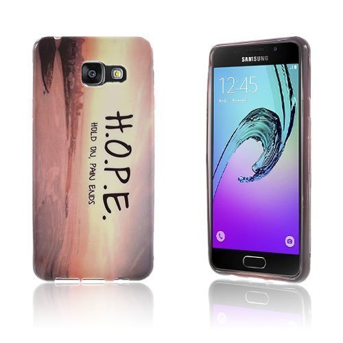 Sandemose Samsung Galaxy A3 2016 Silikonikuori Hope On Pain Ends Teksti