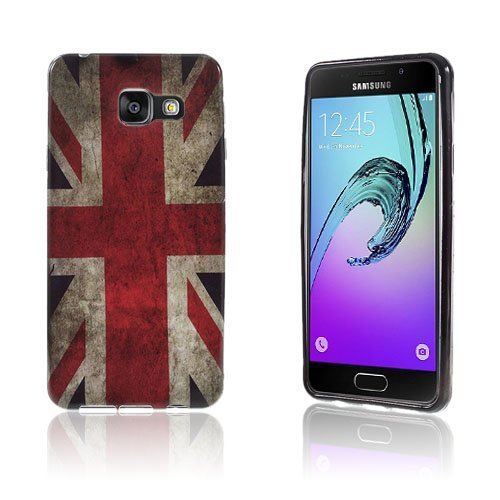 Sandemose Samsung Galaxy A3 2016 Silikonikuori Vanhanaikainen Britannian Lippu