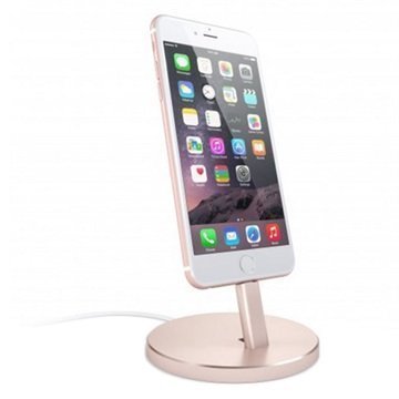 Satechi Aluminum Lightning Charging Stand Rose Gold