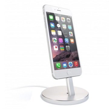 Satechi Aluminum Lightning Charging Stand Silver