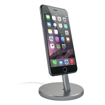 Satechi Aluminum Lightning Charging Stand Space Grey