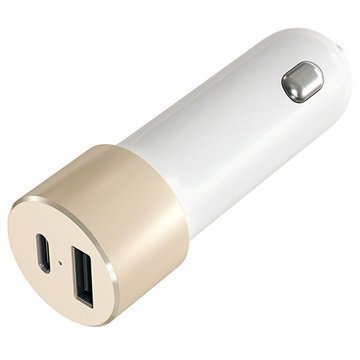 Satechi USB-C Car Charger Gold
