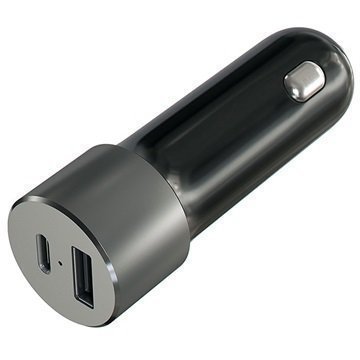 Satechi USB-C Car Charger Space Grey
