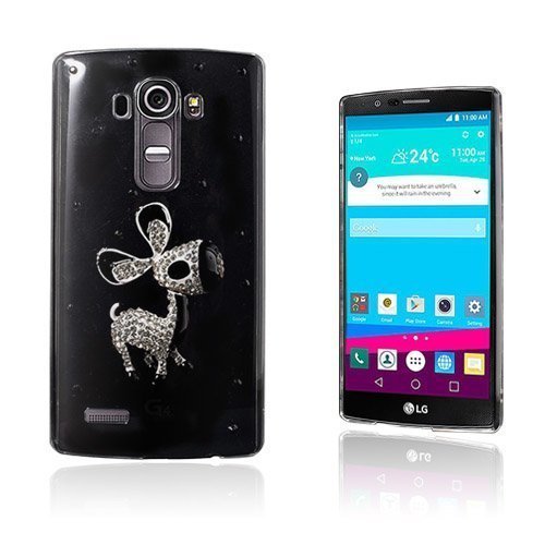 Shine Lg G4 Nahkakotelo Korttitaskuilla Pearl Donkey