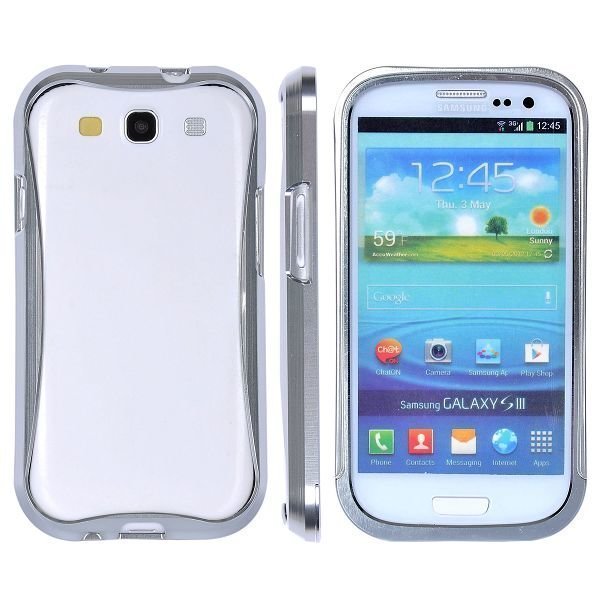 Siii Alumiininen Bumper Hopea Samsung Galaxy S3 Alumiininen Suojakehys