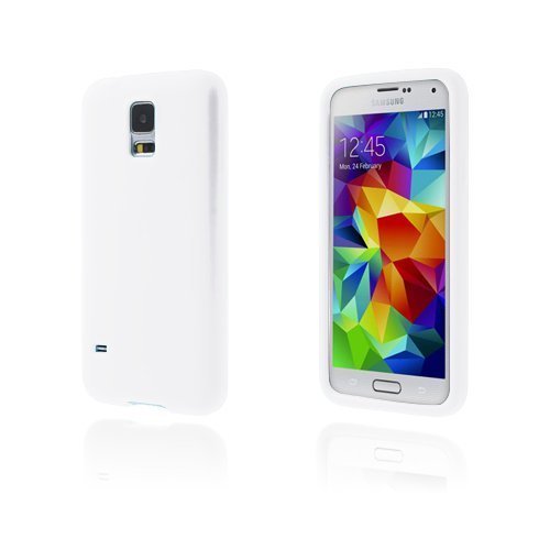 Silicone Valkoinen Samsung Galaxy S5 Suojakuori