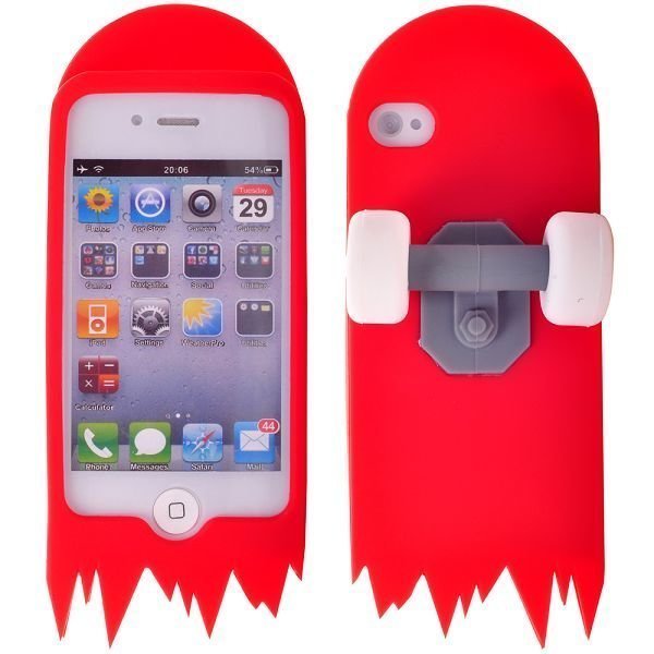 Skate Board Punainen Iphone 4 / 4s Silikonikuori