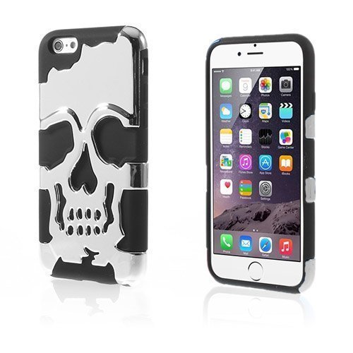 Skull Hopea Pääkallo Kuvio Iphone 6 Suojakuori