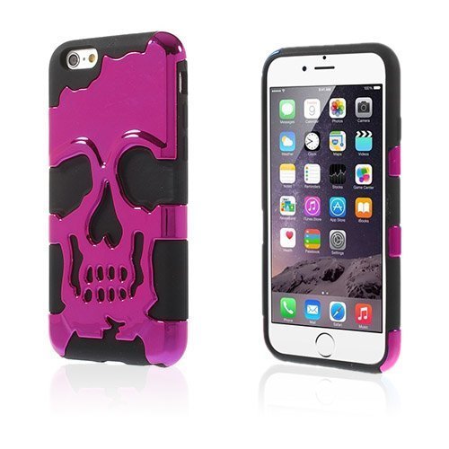 Skull Kuuma Pinkki Pääkallo Kuvio Iphone 6 Suojakuori