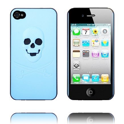 Skullcase Vaaleansininen Iphone 4 Suojakuori