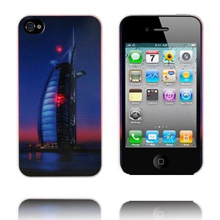 Sky Icon Puhelun Aikana Vilkkuva Dubai Torni Iphone 4 / 4s Suojakuori
