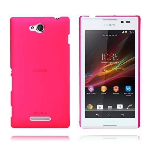 Slimcase Kuuma Pinkki Sony Xperia C Suojakuori