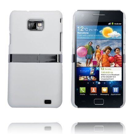 Slimline Standi-Suojakuori Valkoinen Samsung Galaxy S2