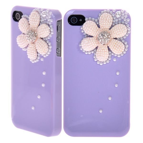 Snow Flower & Diamonds Violetti Iphone 4 / 4s Suojakuori