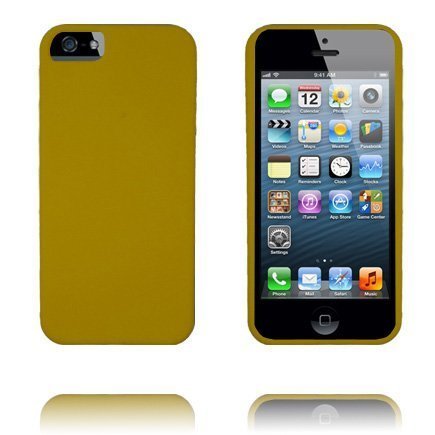 Soft Shell Keltainen Iphone 5 Silikonikuori