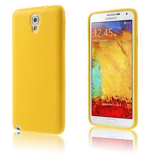 Soft Shell Keltainen Samsung Galaxy Note 3 Neo Suojakuori
