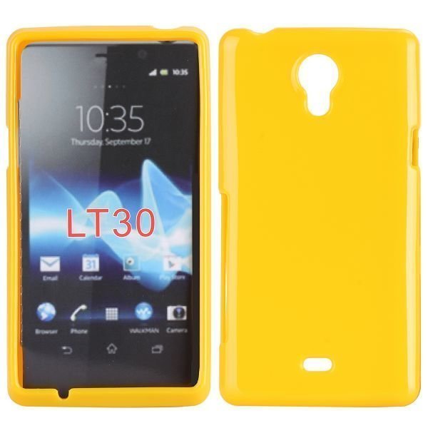 Soft Shell Keltainen Sony Xperia T Silikonikuori