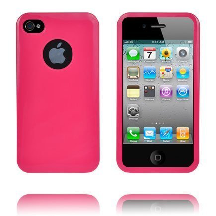 Soft Shell Logo Cut Ver. Ii Kuuma Pinkki Iphone 4 / 4s Suojakuori