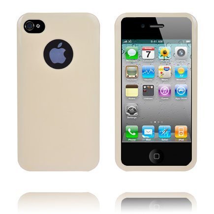 Soft Shell Logo Cut Ver. Ii Vaaleankeltainen Iphone 4 / 4s Silikonikuori