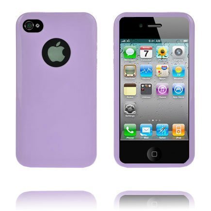 Soft Shell Logo Cut Ver. Ii Violetti Iphone 4 / 4s Silikonikuori