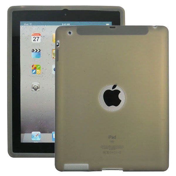 Soft Shell Logo Harmaa Ipad 3 & 4 Silikonikuori