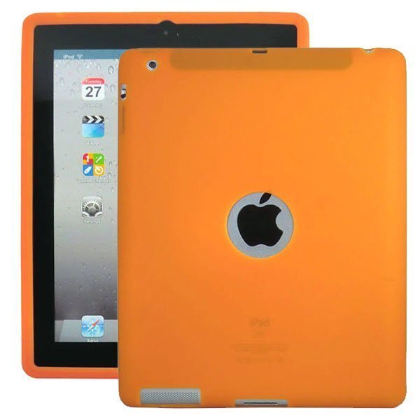 Soft Shell Logo Oranssi Ipad 3 & 4 Silikonikuori