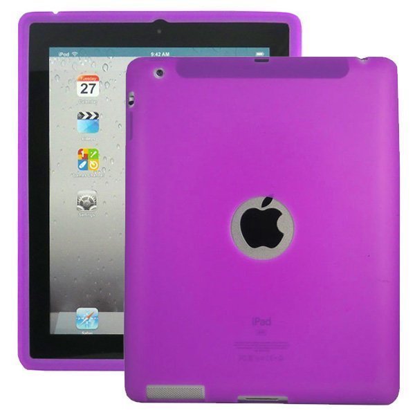 Soft Shell Logo Violetti Ipad 3 & 4 Silikonikuori