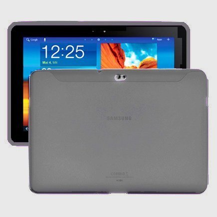 Soft Shell Läpikuultava Harmaa Samsung Galaxy Tab 10.1 Silikonikuori