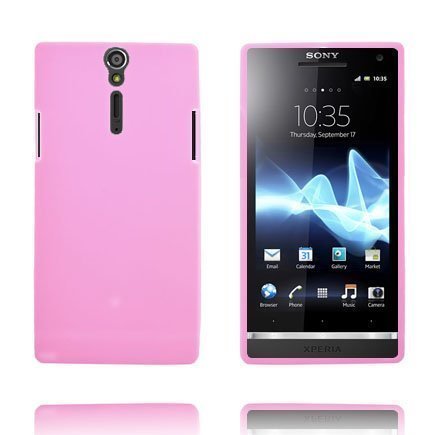 Soft Shell Läpikuultava Matta Pinkki Sony Xperia S Suojakuori