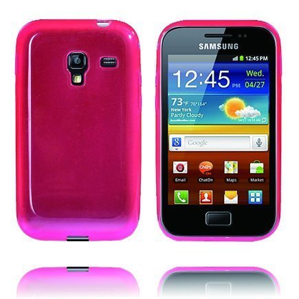 Soft Shell Läpikuultava Pinkki Samsung Galaxy Ace Plus Suojakuori
