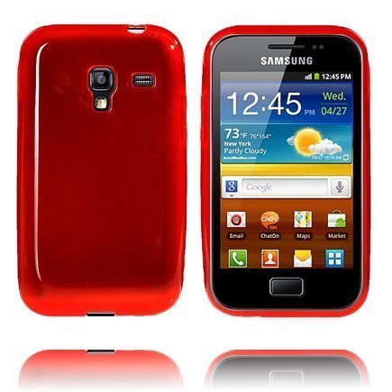 Soft Shell Läpikuultava Punainen Samsung Galaxy Ace Plus Silikonikuori