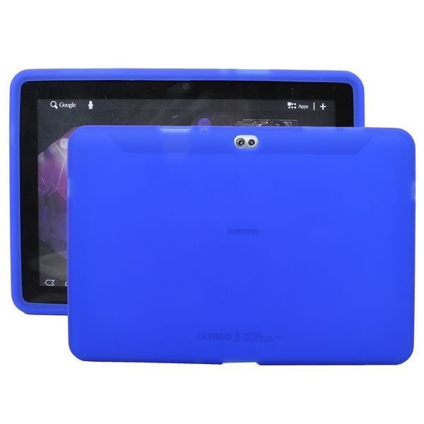 Soft Shell Läpikuultava Sininen Samsung Galaxy Tab 10.1 Silikonikuori