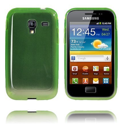 Soft Shell Läpikuultava Vihreä Samsung Galaxy Ace Plus Silikonikuori