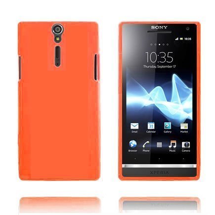 Soft Shell Matta Pintainen Oranssi Sony Xperia S Silikonikuori