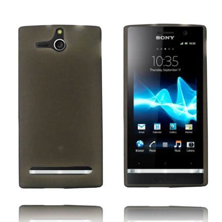 Soft Shell Matta Pintainena Läpikuultava Harmaa Sony Xperia U Silikonikuori