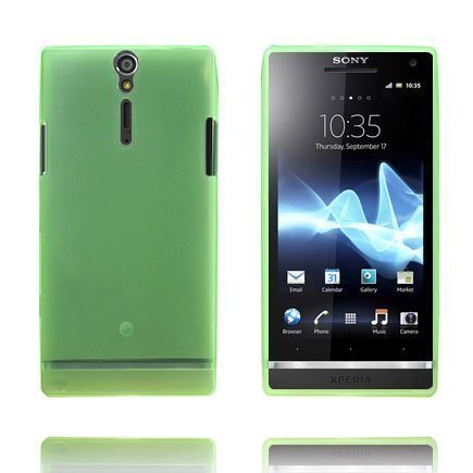 Soft Shell Matta Pintainena Läpikuultava Vihreä Sony Xperia S Silikonikuori