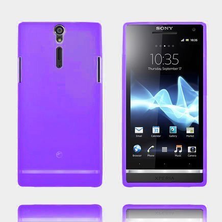 Soft Shell Matta Pintainena Läpikuultava Violetti Sony Xperia S Silikonikuori