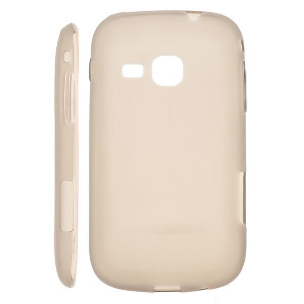 Soft Shell Mattapintainen Harmaa Samsung Galaxy Mini 2 Silikonikuori