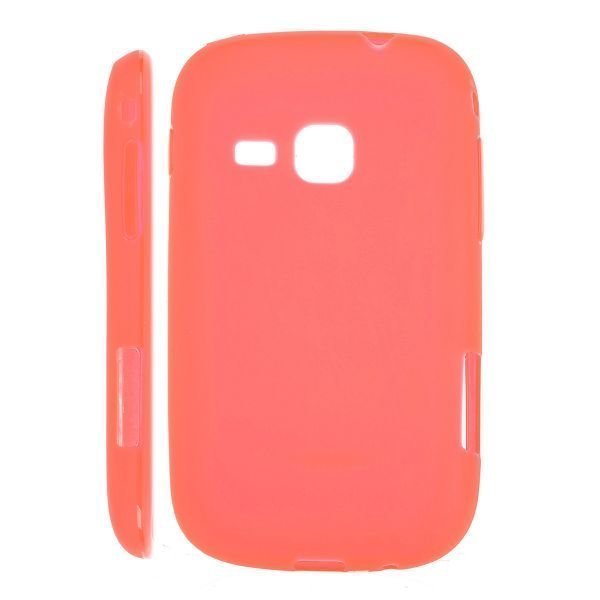 Soft Shell Mattapintainen Punainen Samsung Galaxy Mini 2 Silikonikuori