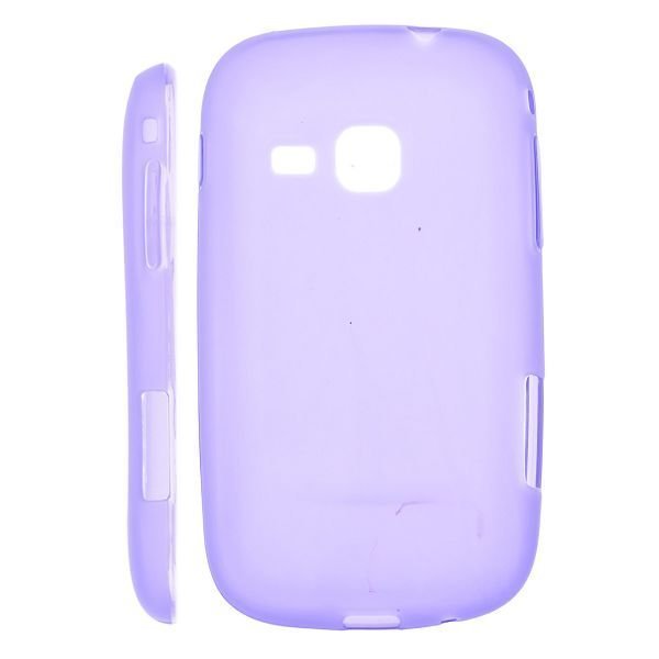Soft Shell Mattapintainen Violetti Samsung Galaxy Mini 2 Silikonikuori