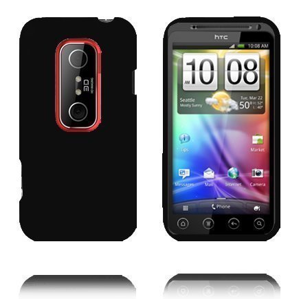 Soft Shell Musta Htc Evo 3d Silikonikuori