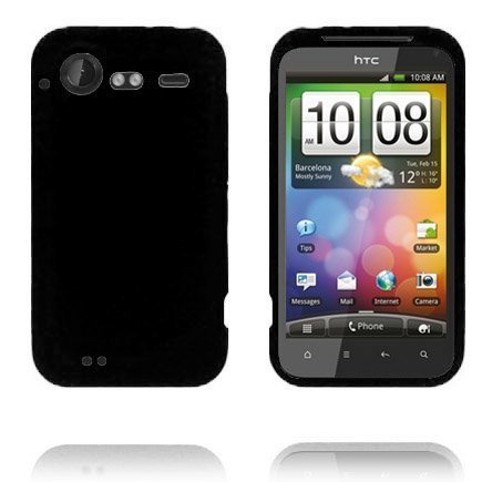 Soft Shell Musta Htc Incredible S Silikonikuori