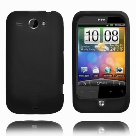 Soft Shell Musta Htc Wildfire Silikonikuori