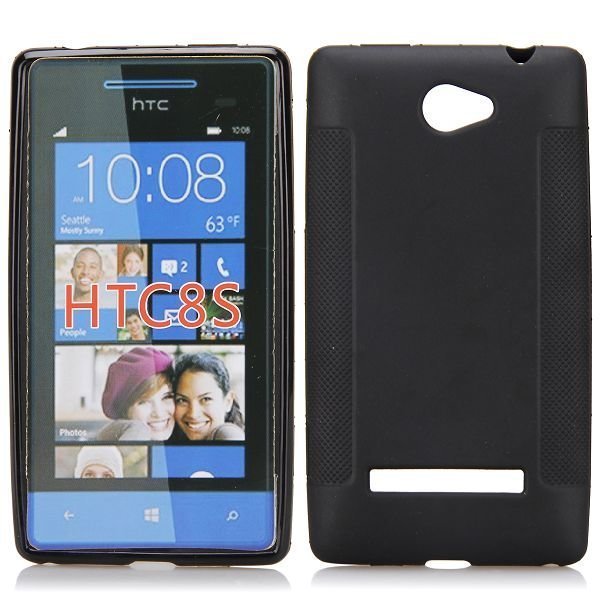 Soft Shell Musta Htc Windows Phone 8s Silikonikuori