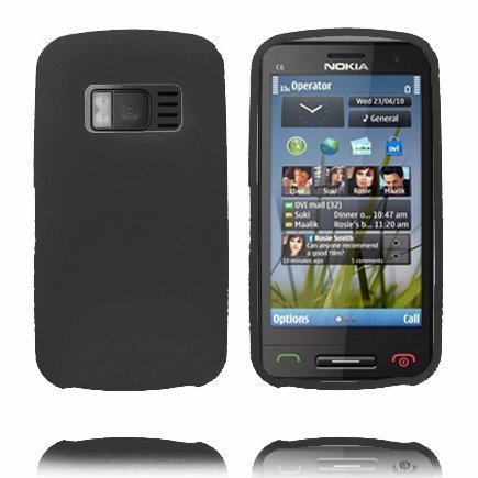 Soft Shell Musta Nokia C6-01 Silikonikuori