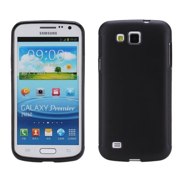 Soft Shell Musta Samsung Galaxy Premier Silikonikuori