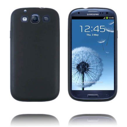 Soft Shell Musta Samsung Galaxy S3 Silikonikuori