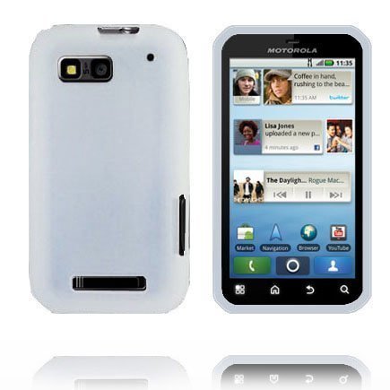 Soft Shell New Cut Valkoinen Motorola Defy Silikonikuori