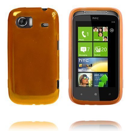 Soft Shell Oranssi Htc 7 Mozart Hd3 Silikonikuori