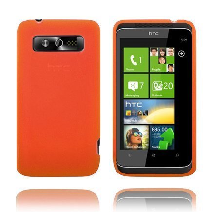 Soft Shell Oranssi Htc 7 Trophy Silikonikuori